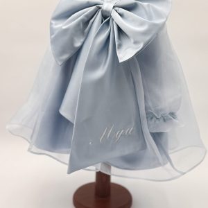 Abito in organza celeste chiaro