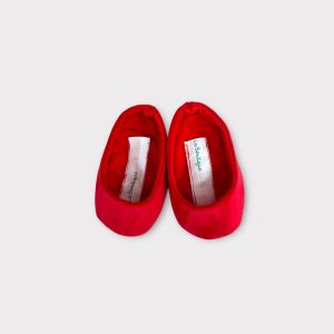 Ballerine in velluto rosse