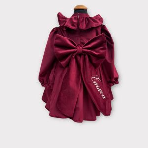 Abito in velluto Borgogna