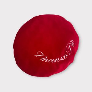 Basco in velluto rosso