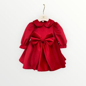 Abito in velluto rosso