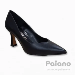 Decollete Inart Donna 3354 pelle nero tacco rocchetto a punta