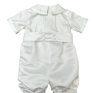 Pagliaccetto in seta con pizzo al centro