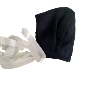 Cuffia in Lino blu notte