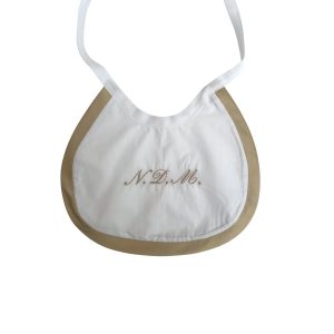 Bavetta in cotone con bordino in seta