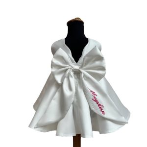 Abito scollo a fiore