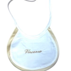 Bavetta bordino in velluto beige