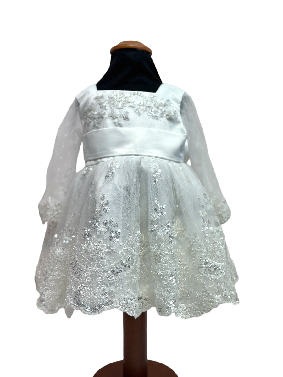 Abito in pizzo con perline - immagine 3