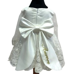 Abito in pizzo con perline