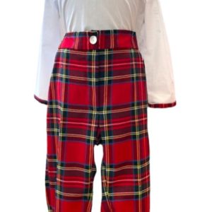 Completo tartan rosso