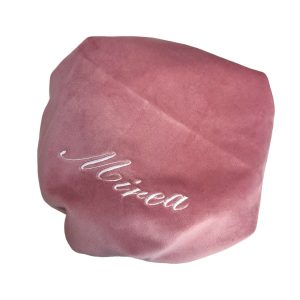 Basco in velluto rosa