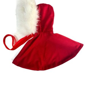 Mantella in velvet con pelo