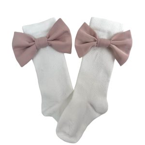 Calzini con fiocchi in seta