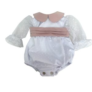 Pagliaccetto con tulle pois