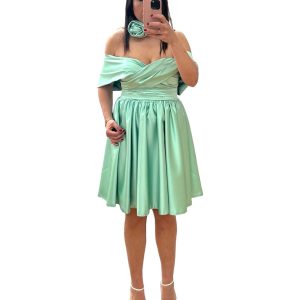 Abito in seta con corpino morbido