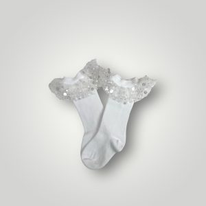 Calzini con volant perlinato