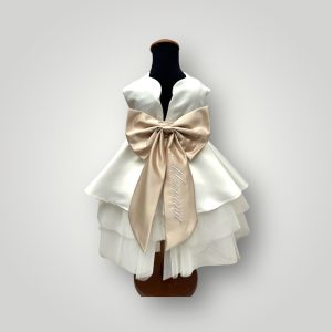 Abito in seta scollo a fiore