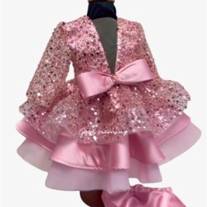 Abito in tulle perline e paillettes