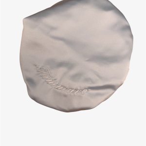 Basco in seta con personalizzazione bianco