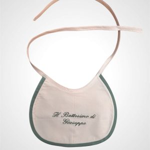 Bavetta in cotone con bordino in new salvia