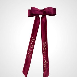 Fiocco laurea bordeaux in velluto