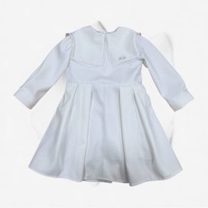 Abito in crepe con dettaglio il collo