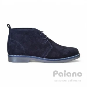 Polacchino clark 433 pelle camoscio blu scuro prodotto italiano