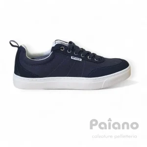 Sneakers Gas 614005 tessuto camoscio blu da uomo